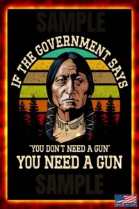 WORLDS GREATEST SIGNS! 8"X12" METAL SIGN NATIVE AMERICAN WISDOM INDIAN GERONIMO - Picture 1 of 2