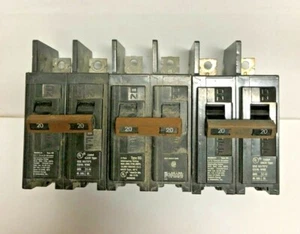 3 - ITE Circuit Breaker 2P BQ2B020 2-pole 20A Lot #2860 - Picture 1 of 6