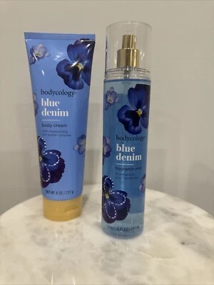 Bodycology Blue Denim Shea Butter Moisturizing Body Cream 8 OZ & Fragrance Mist - Image 1 of 4