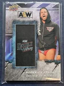 2024 AEW Roderick Strong Manufactured Patch Trading Card Upper Deck #87059 - Picture 1 of 2