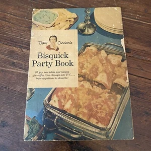 Folleto libro de cocina Betty Crocker Bisquick 1953 libro de fiesta - Imagen 1 de 8