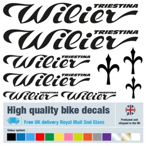 Wilier Fahrrad Etiketten / Aufkleber / Sticker, 5+ Jahre Außenqualität (24er Pack) - Bild 1 von 17
