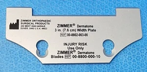 Zimmer 00-8802-003-00 (8802-03) Air Dermatome Plate, 3" - Picture 1 of 2