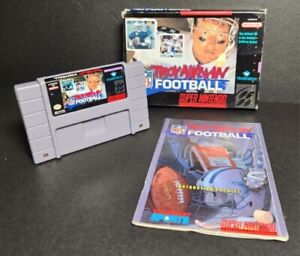 Troy Aikman NFL Football Super Nintendo SNES Authentic Game, Box, & Manual