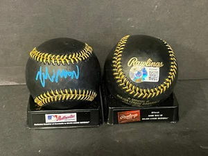 Kyle Manzardo Cleveland Guardians Signed BLACK Baseball Beckett Rookie Hologram - Picture 1 of 1