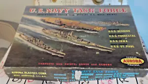 VERY RARE!!! BOX ONLY!! AURORA 1960 U.S. NAVY TASK FORCE - Picture 1 of 7