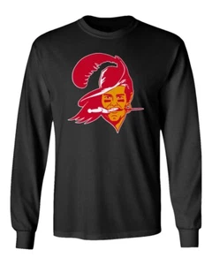 Tom Brady Tampa Bay Buccaneers Bucs Old School Logo Men's Long Sleeve T-Shirt - Picture 1 of 4