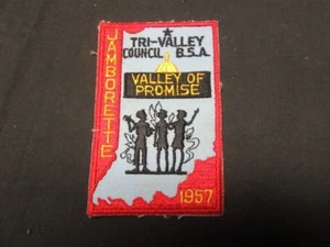 Parche Jamborette 1957 Tri-Valley Council BT4 - Imagen 1 de 1