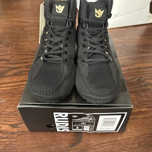 Rudis JB JB1 Jordan Burroughs Wrestling Shoes All I See is Gold Mens Sz 3 Black - Picture 1 of 7