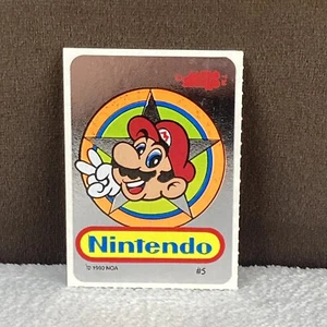 Vtg 1990 Super Mario Bros. Peace Nintendo Mello Smello Foil Sticker 90s RARE! - Picture 1 of 3