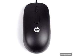 Original HP 672652-001 USB Optical Wheel Mouse Kabelgebundene Schwarze Maus - Bild 1 von 1