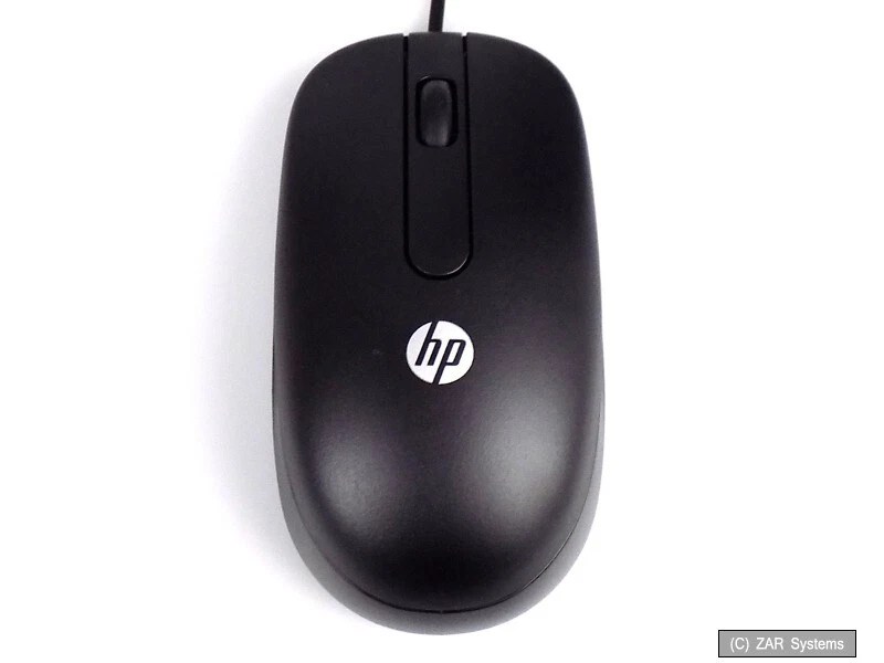Original HP 672652-001 USB Optical Wheel Mouse Kabelgebundene Schwarze Maus - Bild 1 von 1