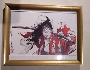 Michetz Marc Japanese Amazon Kogaratsu Reproduction Signed & Framed. - Picture 1 of 2