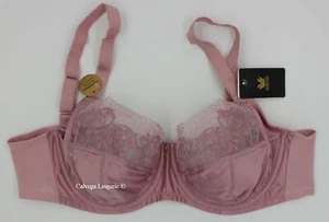 NWT WACOAL 855377 "Side Note" Full Figure Underwire Satin / Lace Bra Zephyr Pink - Picture 1 of 4