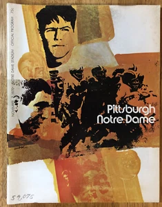 1970 NOTRE DAME FIGHTING IRISH v. PITTSBURGH PROGRAM ~THEISMANN - Picture 1 of 6