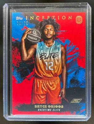2021-22 Topps Inception OTE Bryce Griggs RC Red Rookie #/75 - Image 1 of 2