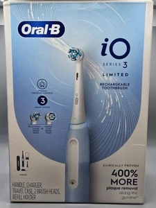 Oral-B iO Series 3 Limited Elektrische Zahnbürste, Blau - *NEUWERTIG - 1 BÜRSTE FEHLT - Bild 1 von 12