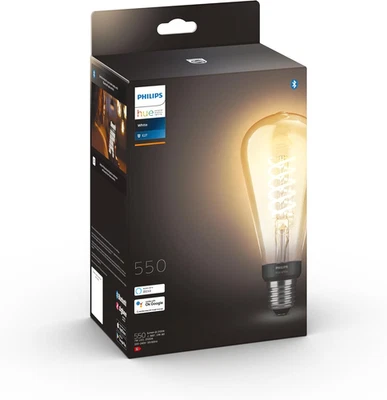 White, Lampadina LED Smart a Filamento, Bluetooth, Dimmerabile, E27, Luce Bianca - Immagine 1 di 4