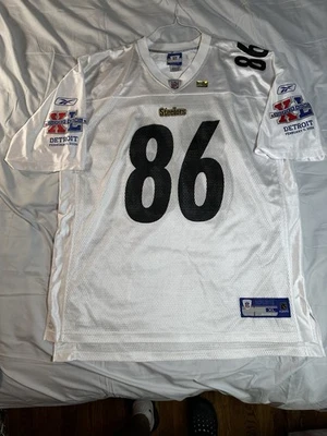 Pittsburgh Steelers Ward #86 NFL Super Bowl White Jersey Large Size Xl - Image 1 of 4