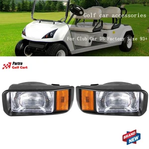 Driver/Passenger Headlights For Club Car DS Factory Size 93+ 101988001 101988002 - Picture 1 of 8