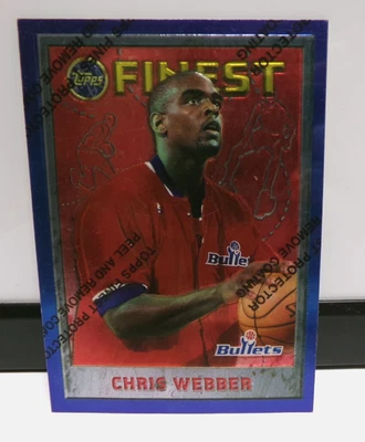 1995-96 FINEST CHRIS WEBBER WASHINGTON BULLETS #144~NM+ - Image 1 of 2