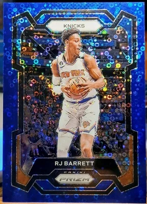 2023-24 Panini Prizm RJ Barrett Knicks Fast Break Blue Disco /150 SP #263 NM-MT - Image 1 of 2