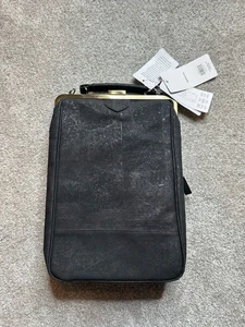Laflore Paris Bobobark (Vegan) Black Premium Cork Backpack Laptop Cross Bag - Picture 1 of 11