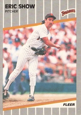 Eric Show #317 1989 Fleer San Diego Padres Baseball - Image 1 of 2
