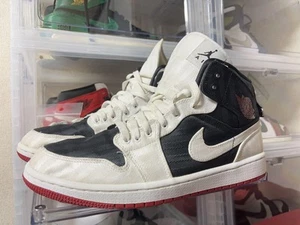 NIKE Men 10.0US Air Jordan 1 Utility White/Black/Red - Picture 1 of 9