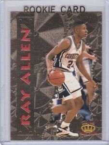 RAY ALLEN ROOKIE CARD 1996 Pacific Crown GOLD FOIL RC Basketball CELTICS HEAT