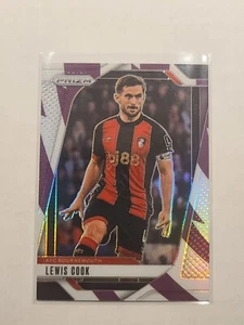 2024-25 Prizm Premier League Lewis Cook #192 Purple & White Stripes 77/92 - Picture 1 of 2