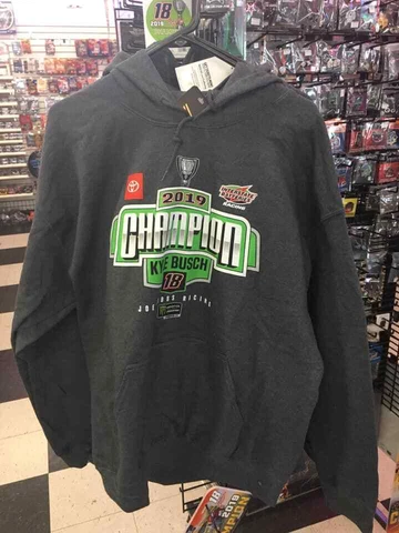 New NASCAR Kyle Busch #18 Championship Interstate M&M's Hoody Hoodie Sweat shirt Cover