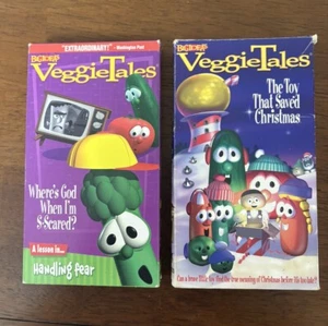 Vintage Veggie Tales VHS Tape Bundle Of 2 - Picture 1 of 2