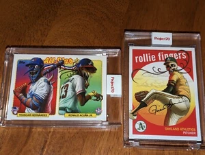 Topps Project70 Rollie Fingers & ASG2 Hernandez Acuna by Alex Pardee - Picture 1 of 1