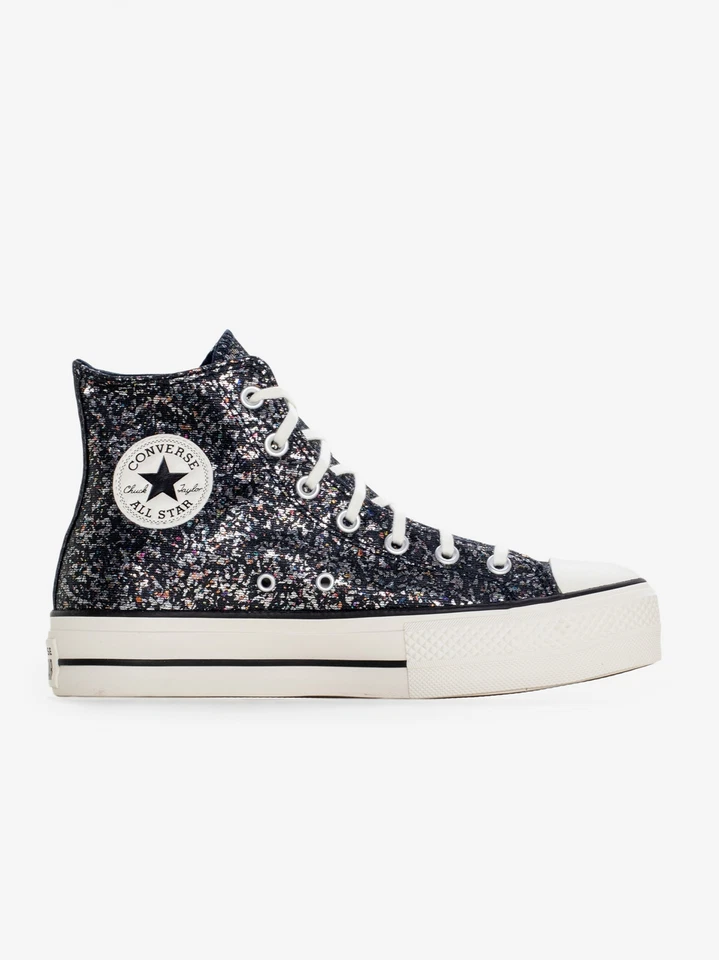SCARPE DA DONNA CONVERSE CHUCK TAYLOR ALL STAR LIFT PLATFORM GLITTER A09551C - Immagine 1 di 4