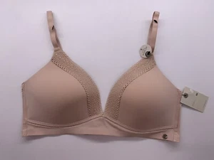 Lucky Brand Women's No Show Natural Wire-free Comfort Bra Size 34C - Picture 1 of 6