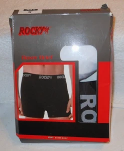 2 in Packaging -Rocky Men's White Boxer Briefs - 4-Way Soft Stretch - No Ride Up - Picture 1 of 7