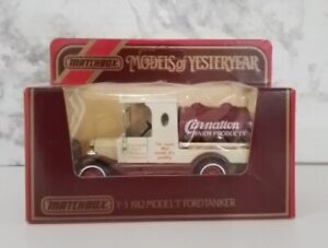 MATCHBOX MODELS OF YESTERYEAR 1912 MODEL T FORD GAS TANKER Carnation Y3 New 1:35