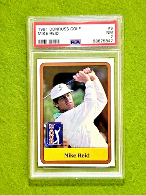 Mike Reid ROOKIE CARD PSA 7 PGA GOLF RC 1981 Donruss Golf MIKE REID PGA TOUR  rc - Image 1 of 4