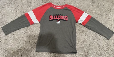 Georgia Bulldogs T-Shirt Girls Size M Long Sleeve Gray, Red and White - Image 1 of 4