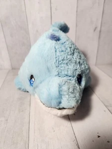 2013 Mini Squishables 12" Baby Blue Dolphin Stuffed Animal Ocean Plush - Picture 1 of 5