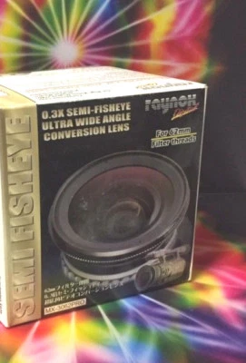Raynox MX-3062 PRO 0.3x SEMI-Fisheye WIDE ANGLE Lens 62mm : 43mm 52mm 58mm 67mm - Image 1 of 4