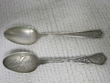 Lot of 2 Vintage Sterling Silver Spoons 30 Grams Total Lisbon N.Y. and RW&S