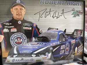 Robert Hight NHRA Autographed Funny Car John Force Racing Framed - Picture 1 of 5