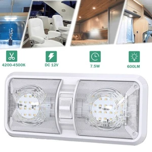 12V LED Weiß Innenraumleuchte Beleuchtung Deckenlampe Wohnmobil Wohnwagen NEW - Bild 1 von 14