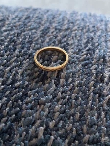 Anello bambino oro giallo 10k 0,8 grammi taglia 2 - Foto 1 di 3