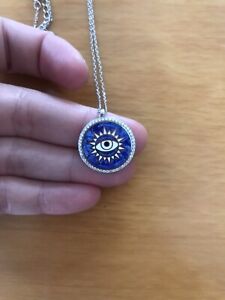 NINAQUEEN Hamsa Hand and Evil Eye Christmas Charms Gifts 925 Sterling Silver Multicolor Enamel Lucky Dangle Charms Pendant for Choker Necklace 