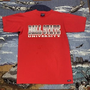 T-shirt Ball State University Cardinals Red Jansport Medium Made In USA - Foto 1 di 9