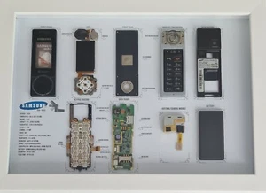 Samsung X830 Teardown Art, With Frame, Disassembled wall Art (Handmade) Unique - Picture 1 of 9
