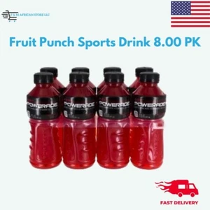 Powerade Fruit Punch, Electrolyte Enhanced Sports Drink, 20 Oz Bottles, 8 Pack - Picture 1 of 3